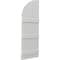 Ekena Millwork Americraft 5-Board (3 Batten) Wood Joined Board-n-Batten Shutters w/ Arch Top, ARW401BQ518X60STH, PR ARW401BQ518X60STH - alternate 2